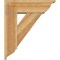 Ekena Millwork Traditional Traditional Rough Sawn Bracket w/ Offset Brace, Western Red Cedar, 8"W x 24"D x 28"H BKT0806X24X28TRA01RWR - alternate 4